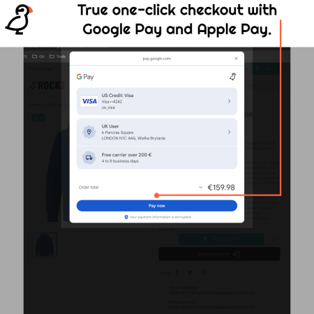 Express Checkout & Payment Solution - Apple Pay, Google Pay, Stripe