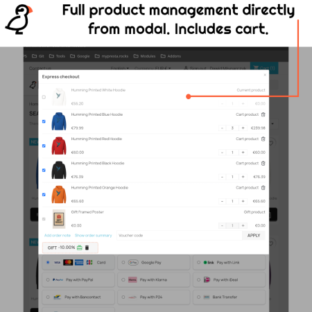 Express Checkout & Payment Solution - Apple Pay, Google Pay, Stripe