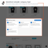 Storefront block showing the LinkedIn company feed
