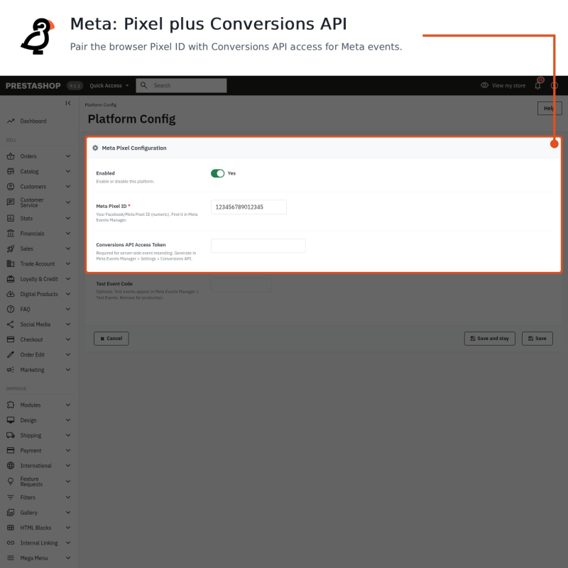 Setup for Meta Pixel and the Conversions API