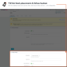 Ajustes de visualización de TikTok: elija el hook, el título de la sección y un botón de seguir