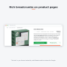 Breadcrumb trail on a product page