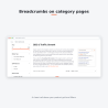 Breadcrumbs on category pages