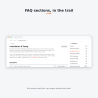 Breadcrumb on a FAQ section