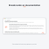 Breadcrumb on documentation