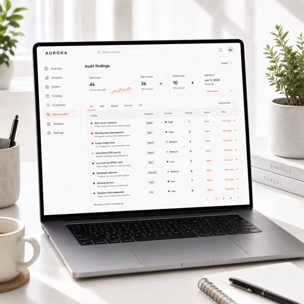 Vue d’ensemble des audits PrestaShop par discipline