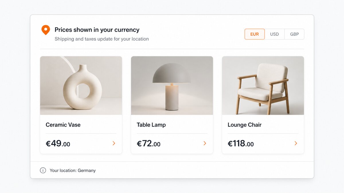 Currency Selector - Internationales Kaufen leichter machen