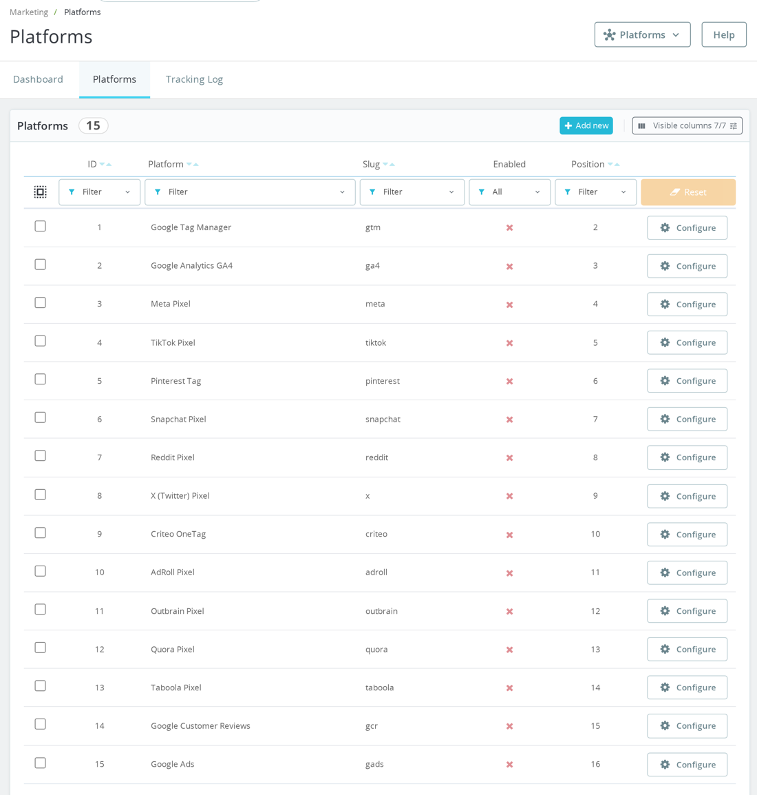 Plateformes Marketing Revolution incluant Google Customer Reviews