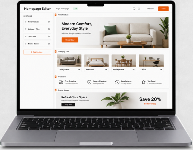 Design della homepage per PrestaShop: prime impressioni che convertono