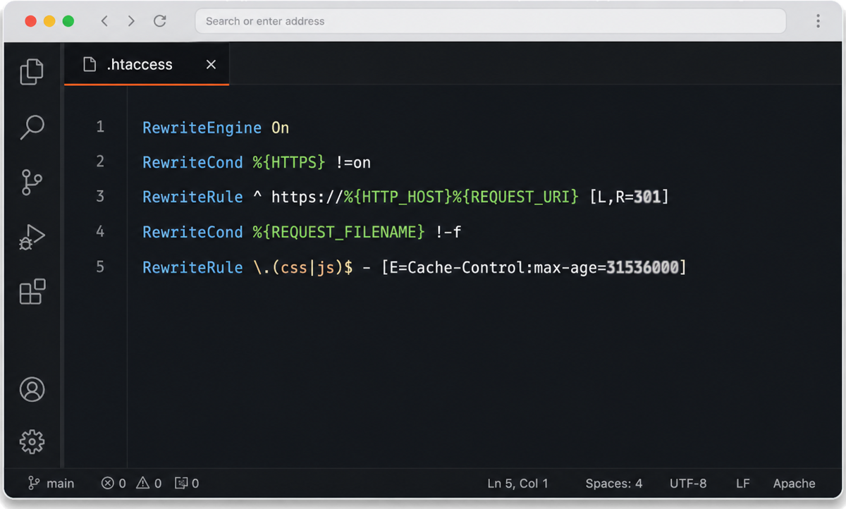 PrestaShop .htaccess: security and performance rules you need