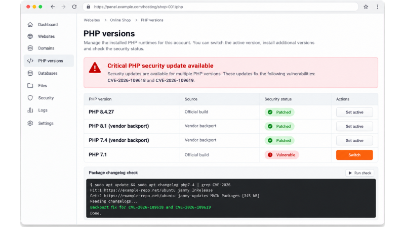 PHP2Shell: what PrestaShop shops should do about CVE-2026-109618 and CVE-2026-109619, even when they cannot upgrade
