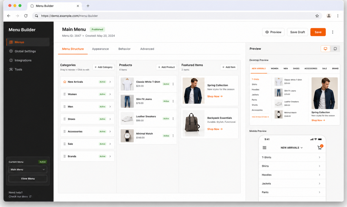 Mega menu for PrestaShop: making your categories easy to browse