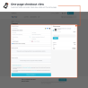 The whole checkout on a single page, from contact details through to payment