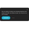 Azioni e categorie del banner di consenso cookie configurate nel backend del pack